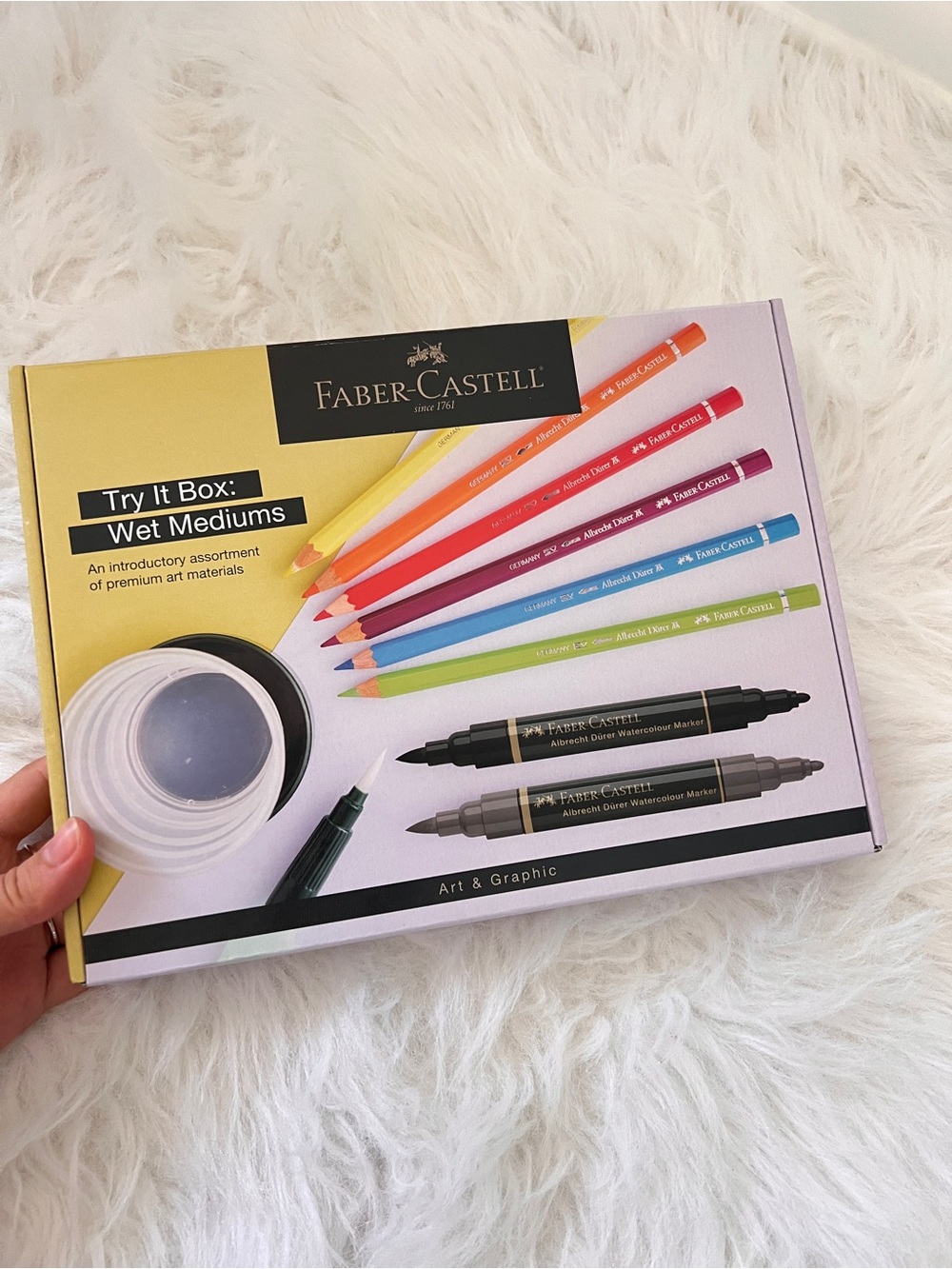 Faber-Castell Try It Box: Wet Mediums - Multicolor Art Set
